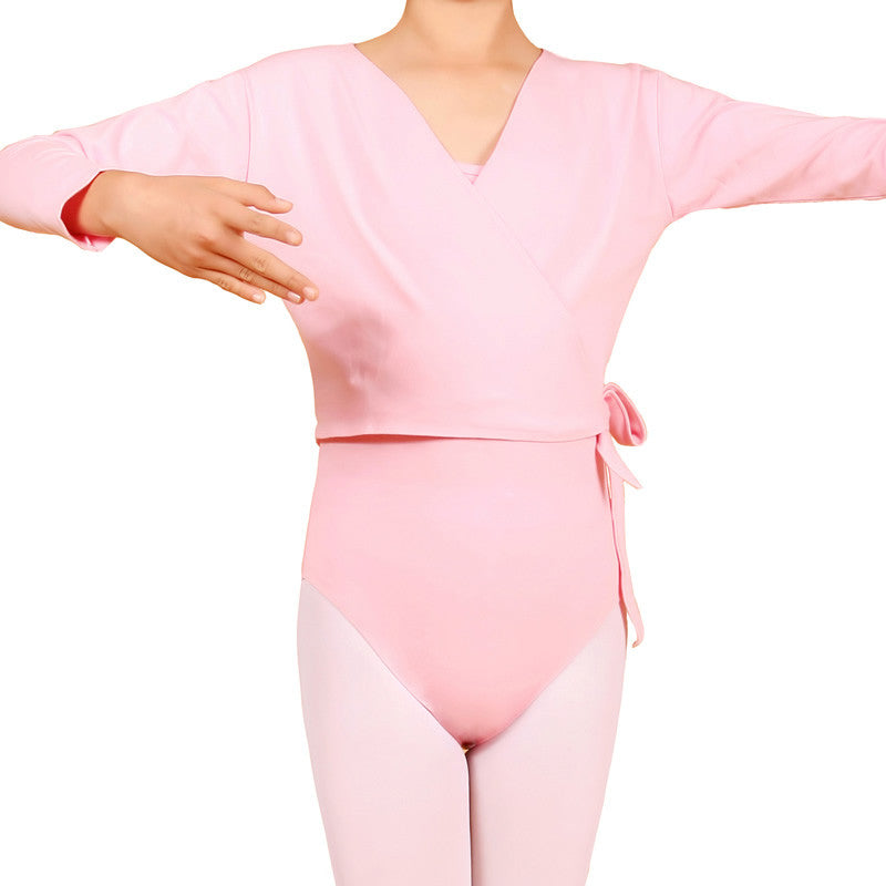 Pink ballet wrap sweater best sale