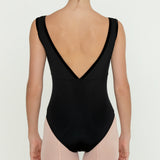 Bullet Pointe Velvet Trim Leotard